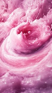 梦幻粉色流体漩涡景象