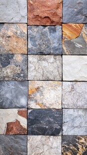 多彩天然石材拼接纹理