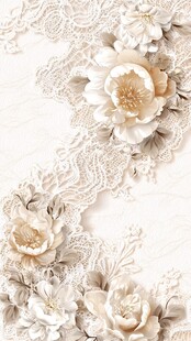 蕾丝花卉精美装饰图案