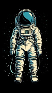 孤独宇航员于浩瀚星空