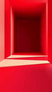 红色通道空间创意视觉