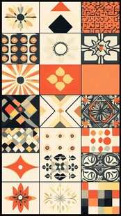 复古几何图案瓷砖设计集