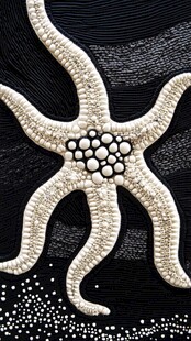 珍珠海星艺术装饰图案