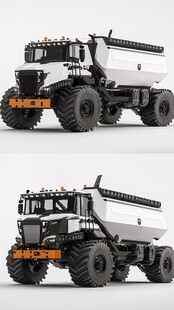 重型越野卡车3D模型展示