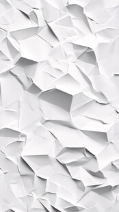 白色褶皱纸张纹理背景