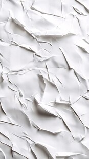 白色褶皱纸张纹理背景