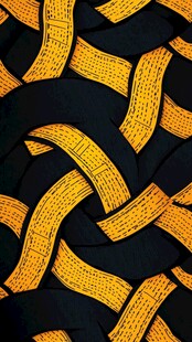 黑底黄纹交织图案纹理