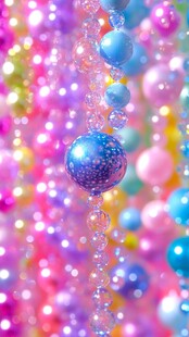 梦幻多彩珠串装饰