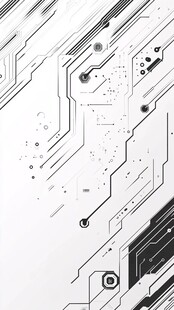 科技风电路板抽象背景图