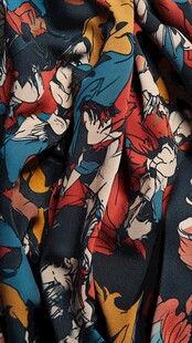 动漫人物印花布料