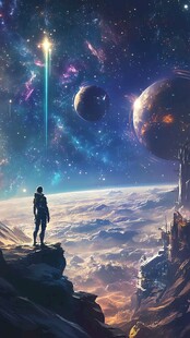 星际旅人眺望奇幻宇宙