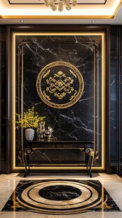 奢华大理石玄关装饰设计