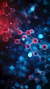 梦幻分子结构微观世界图