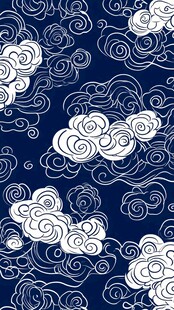 中式云纹图案背景图