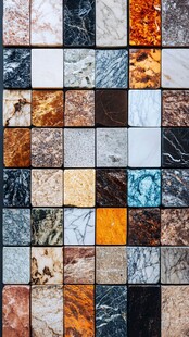 多彩大理石瓷砖样品展示