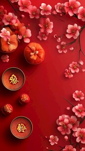 新春福运至 繁花映红景