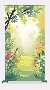 清新春日森林画卷