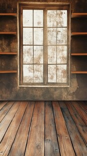 复古窗边木质空间