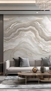 简约大理石纹客厅沙发背景墙