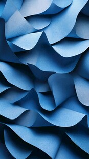 蓝色折纸纹理艺术图案