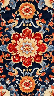 中式传统花卉图案纹饰