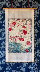 中式花卉挂毯 典雅韵味浓