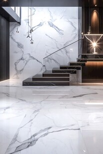 现代奢华大理石楼梯空间