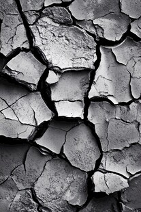 干裂土地纹理特写