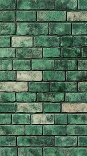 复古绿砖墙纹理背景图