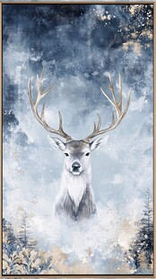 梦幻森林中的优雅麋鹿