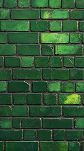 翠绿砖墙纹理