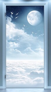 梦幻云端之月景