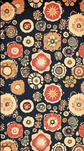 复古花卉图案精美背景图