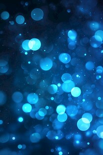 梦幻蓝色光斑背景图
