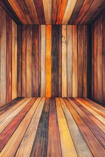 木质空间 多彩木板墙面地板