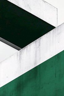 几何色块建筑墙面特写