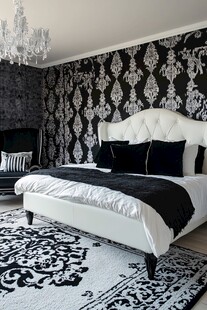 黑白奢华风卧室精致场景
