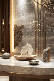 中式雅致茶室摆件景致