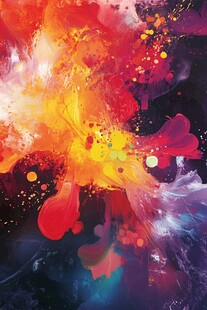 绚丽色彩爆炸艺术画面