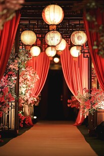 中式浪漫婚礼布置场景