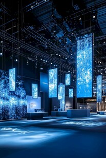 科技感十足的展览空间场景