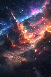 梦幻绚丽的宇宙星云景观