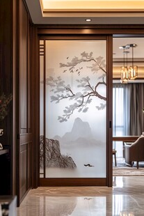 中式屏风隔断 雅致家居景致