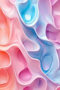 梦幻渐变流体艺术纹理