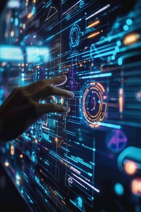 手触虚拟科技界面