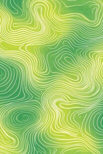 渐变绿波纹抽象背景图案