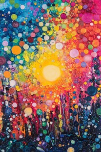 绚丽多彩的梦幻光斑世界