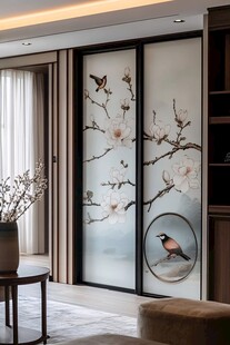 中式花鸟屏风 雅致家居风