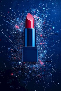 璀璨星空下的绚丽口红