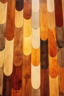 多彩异形木地板纹理展示